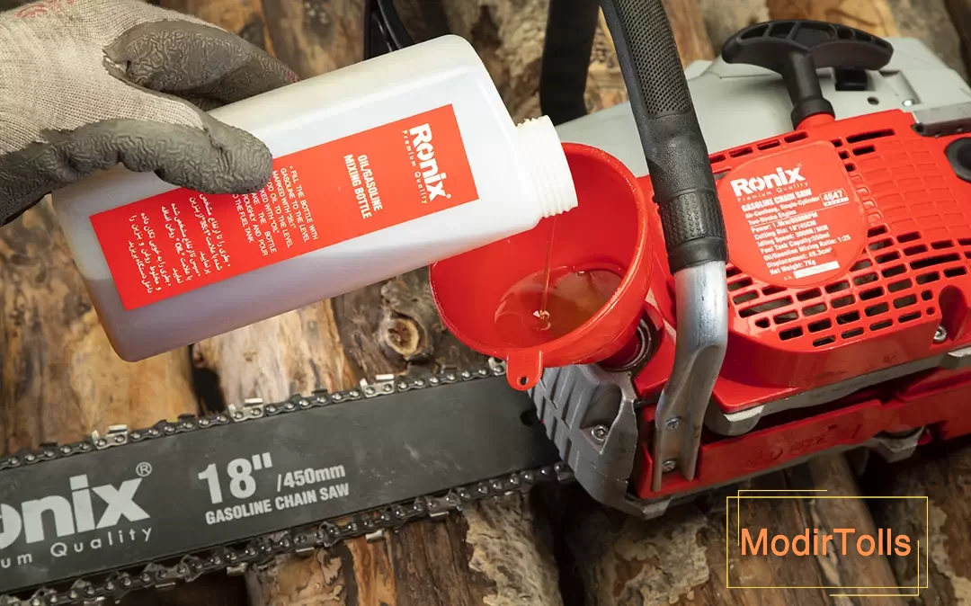 مخزن روغن زنجیر اره موتوری