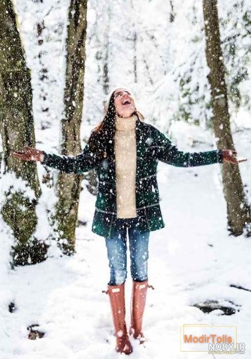 ایده عکاسی با برف 2024؛ هنوزم دیر نشده واسه عکسهای جذاب با فیگور روزهای سرد  - گـُـ✿ـلـی مُــــב