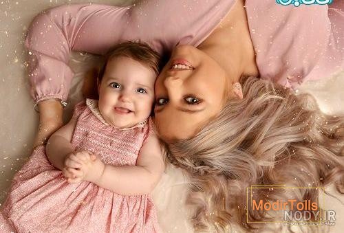 عکس آتلیه کودک با پدر و مادر - عکس نودی