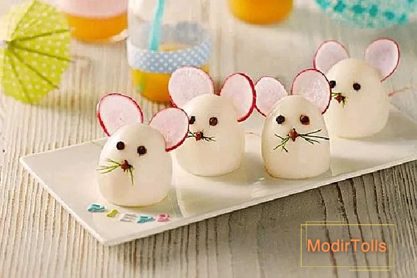 مدل تزیین تخم مرغ آب پز 2022؛ جذاب ترین عکس های تزیین تخمه مرغ آب پز با  پوست و بدون پوست