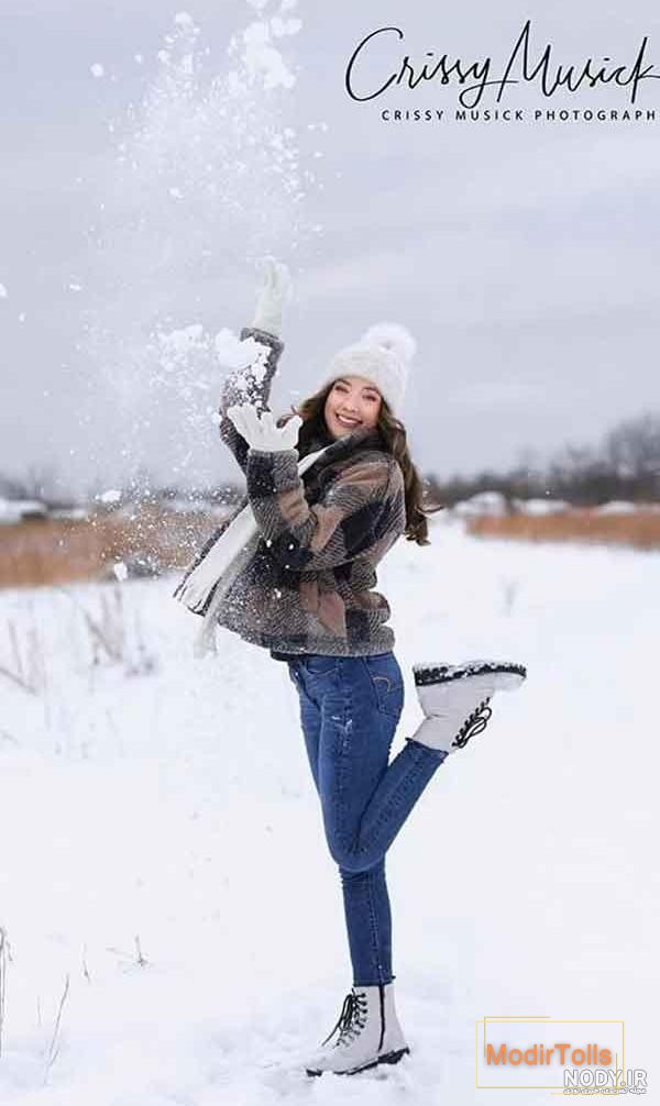 45 ژست دخترانه و پسرانه عکاسی در برف