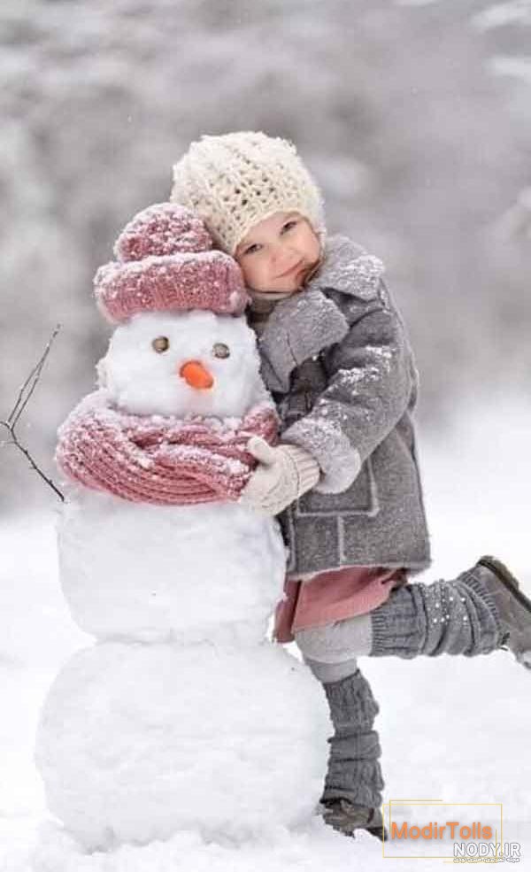 ژست عکاسی در برف دخترانه + ژست عکاسی در برف بدون چهره