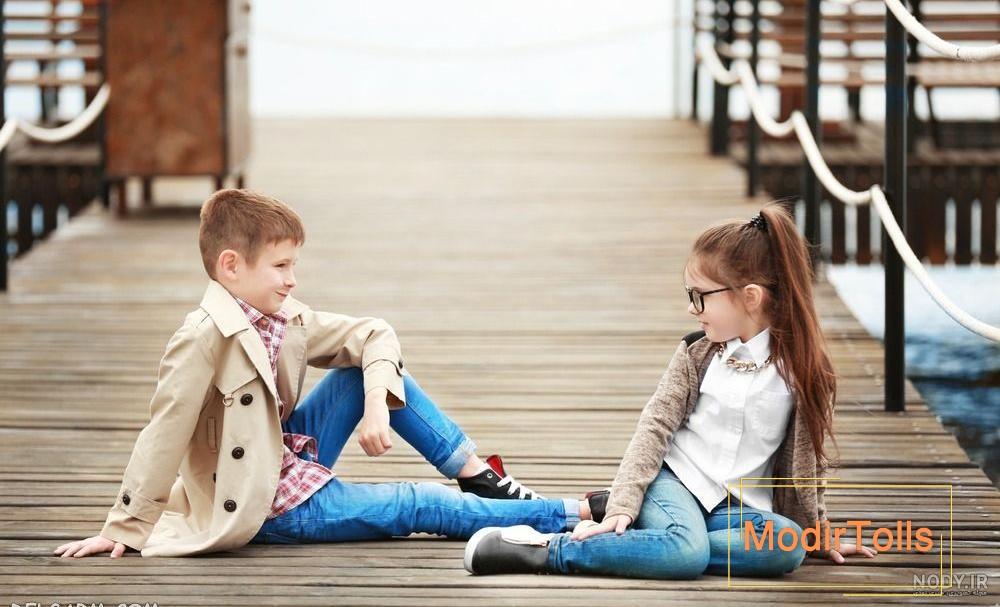 ژست عکس دونفره کودکانه ژست عکس دونفره کودکانه