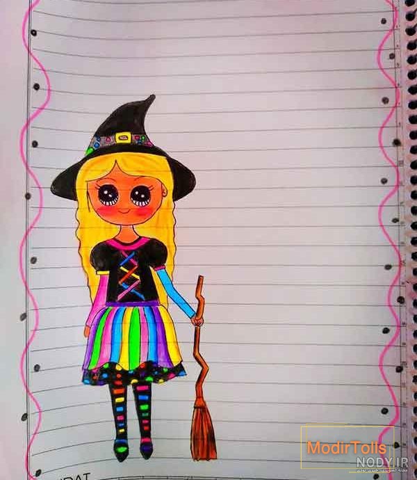 کادر دفتر مشق کیوت | طرح‌هایی که هر کسی می‌تواند بکشد