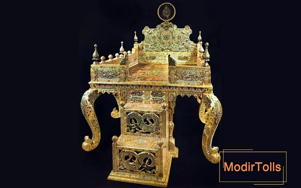 عکس تخت طاووس قاجاری