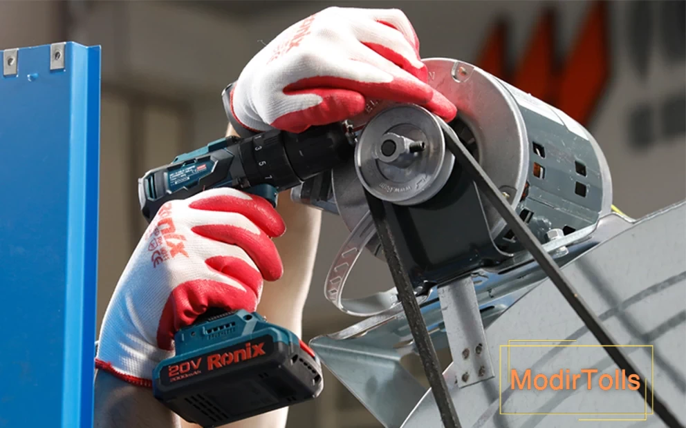 تعمیر کولر آبی با دریل شارژی رونیکس