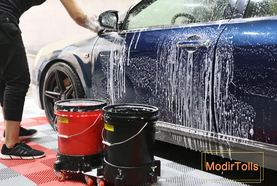 شستشوی خودرو با سطل
