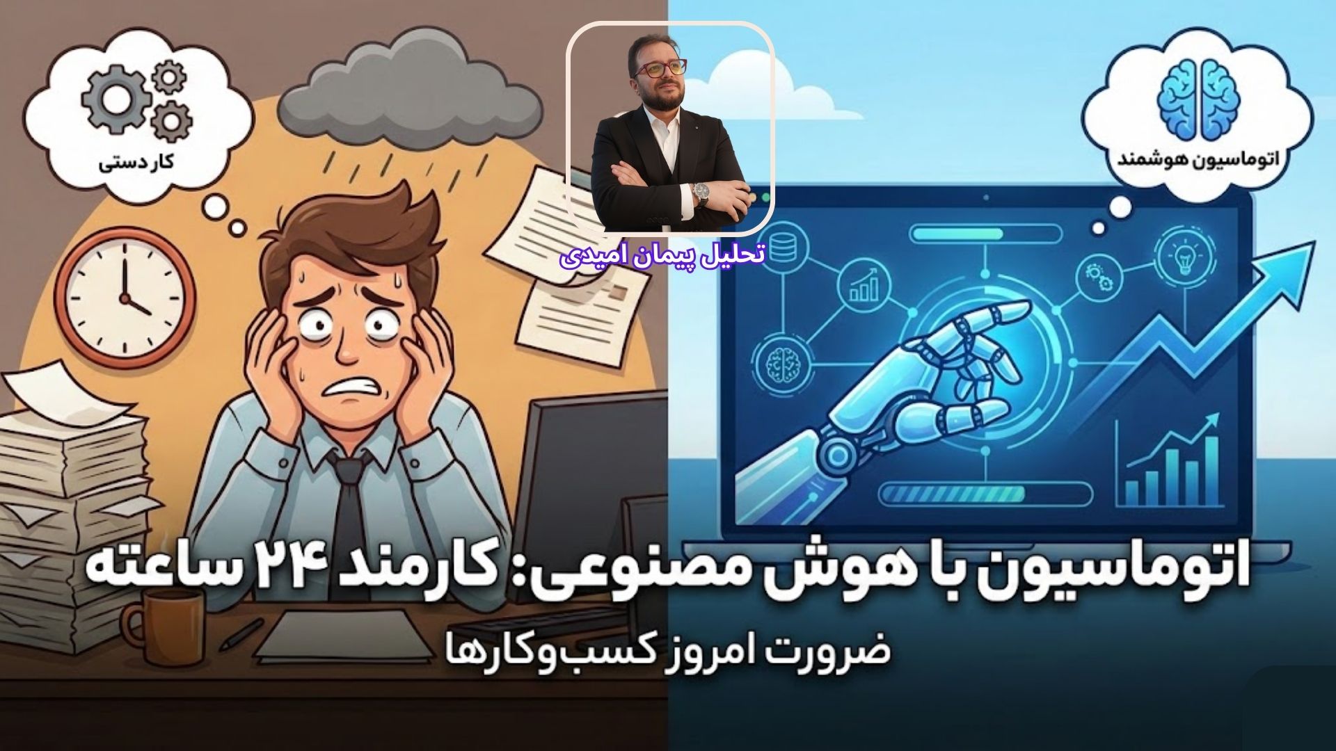 اتوماسیون با هوش مصنوعی: کلید رهایی از کارهای تکراری و رشد کسب‌وکار